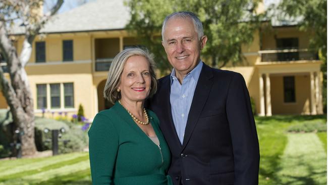 Malcolm and Lucy Turnbull ... partners in love and business. Picture: Supplied