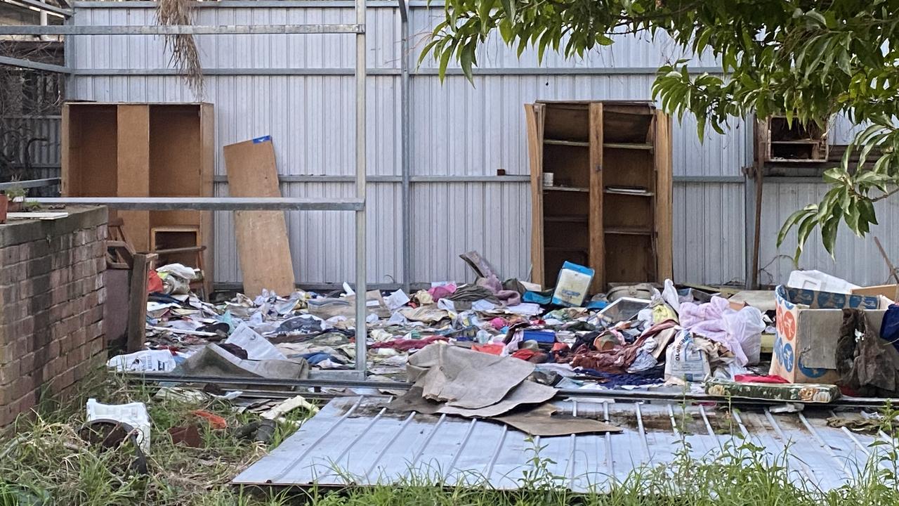 An abandoned Kilburn property has been trashed and filled with rubbish and needles. Picture: Supplied