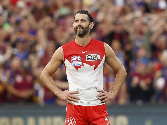 Brodie Grundy can still see the positives from season 2024. Picture: Phil Hillyard