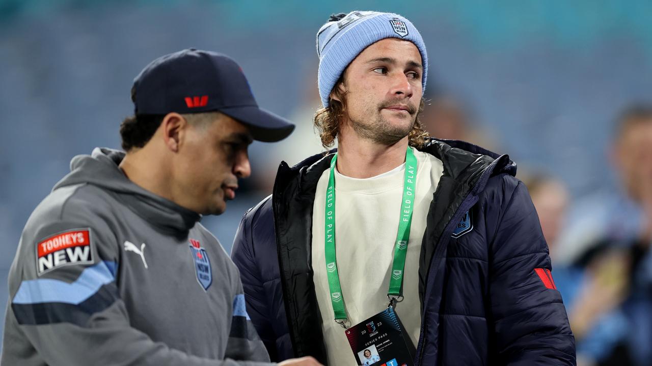 Hynes was dropped after one game for the Blues where he was forced to come off the bench and play out of position. Picture: Brendon Thorne/Getty Images