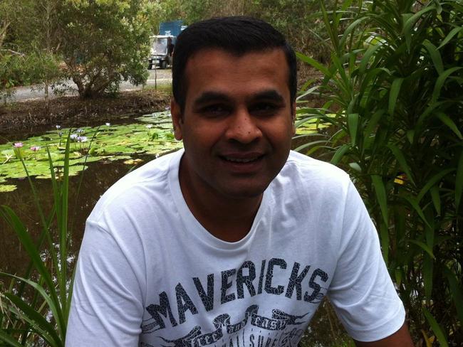 Blacktown intensive care specialist Dr Dhaval Ghelani helped set up a Covid-19 clinic in Dharampur. Picture: Supplied