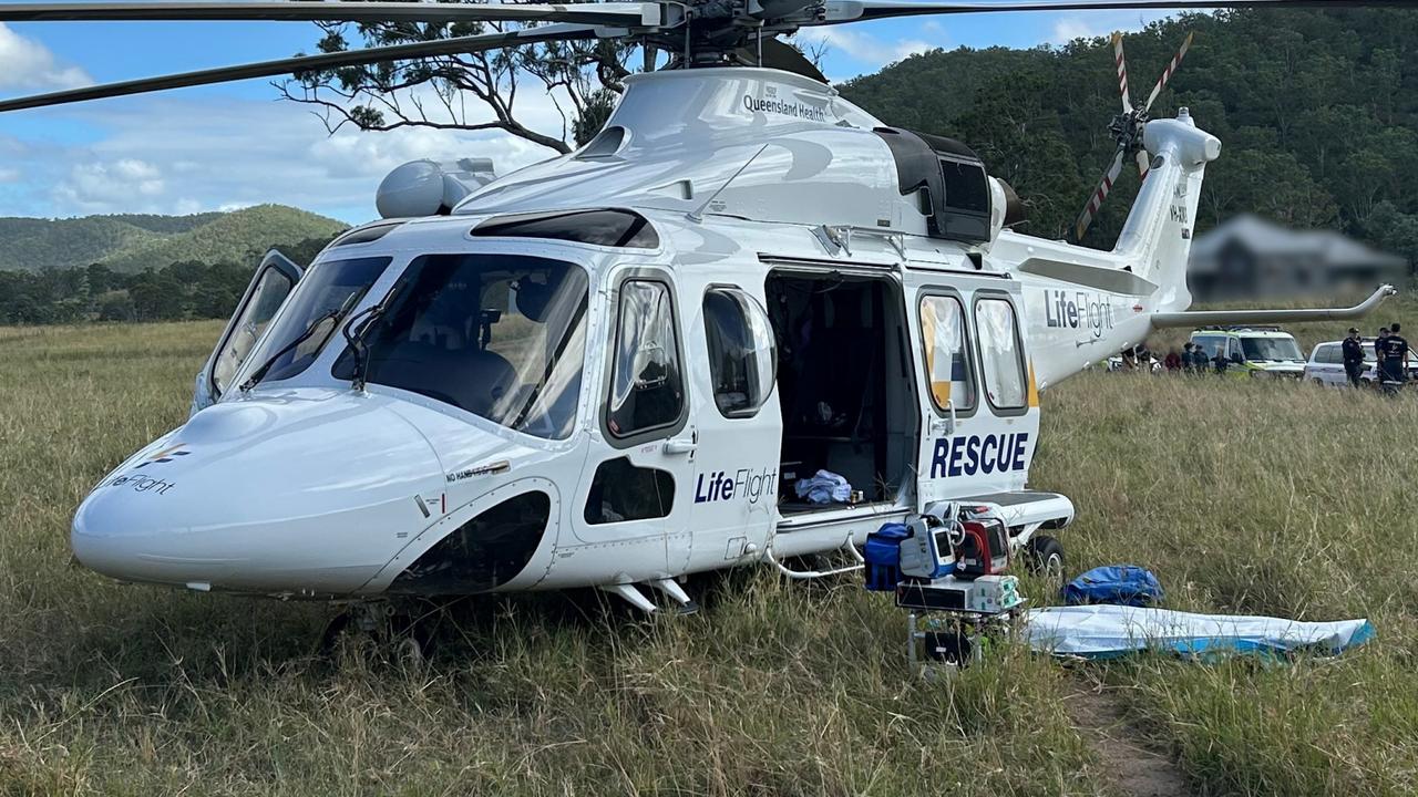 Man flown to hospital after tractor accident