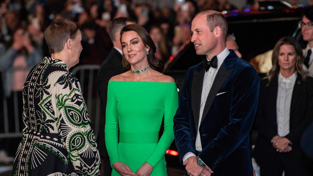 The Princess and Prince of Wales arrive at the 2022 Earthshot Prize ceremony at the John F. Kennedy Presidential Library and Museum in Boston. Picture: AFP