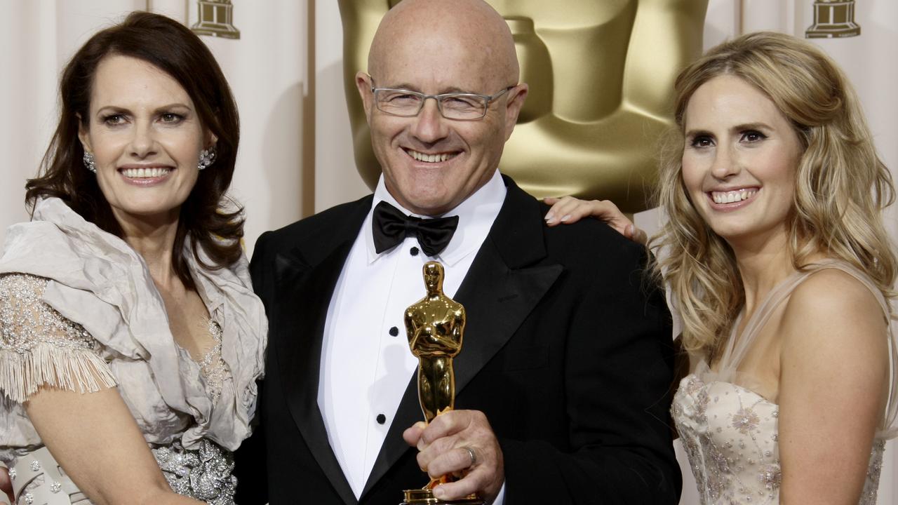 Heath’s parents, Kim Ledger and Sally Bell, with Kate at the Oscars in 2009.