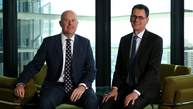 KPMG CEO Andrew Yates and chief purpose officer Richard Boele. Picture: Jane Dempster