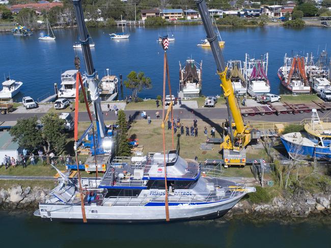 Yamba Welding and Engineering launched a $4 million NSW Fisheries patrol boat - the biggest ever constricted by the company - at Yamba Marina in May.