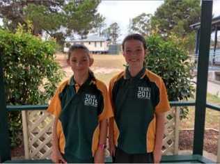 STUDENT LEADERS: Severnlea school captains Grace and Livia. Picture: Contributed