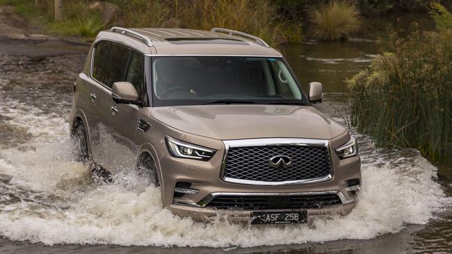 With Nissan Patrol underpinnings, the QX80 has serious off-road cred. Picture: Supplied.