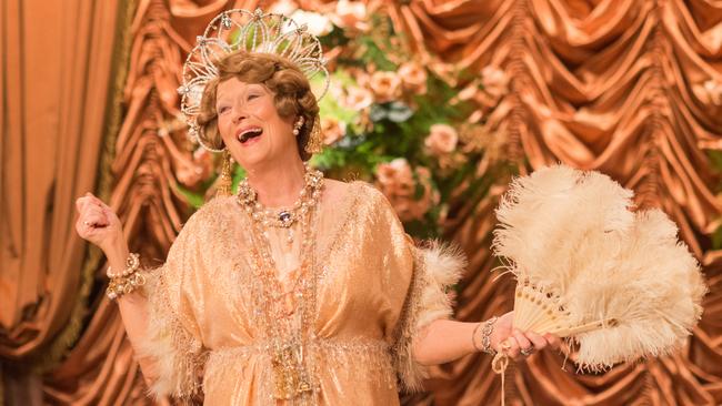 Meryl Streep as Florence Foster Jenkins.