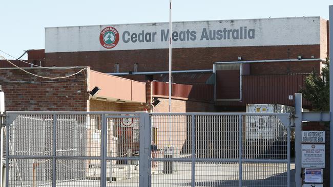 Cedar Meats in Melbourne has been the centre of a COVID-19 outbreak. Picture: Getty