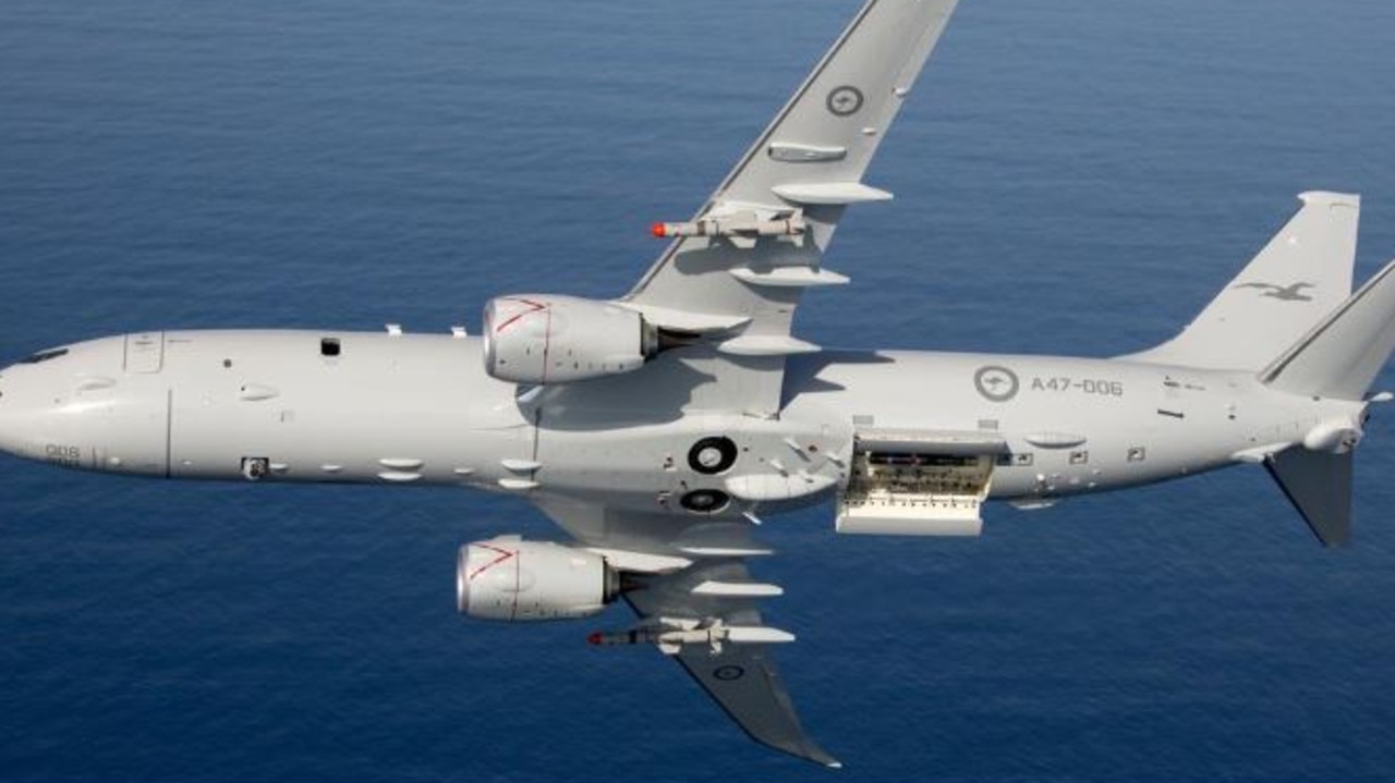 The Royal Australian Air Force P-8A Poseidon (pictured) had an ‘unsafe’ encounter with a Chinese fighter jet, which released flares above and in front of the plane, days before the news of the warships broke.