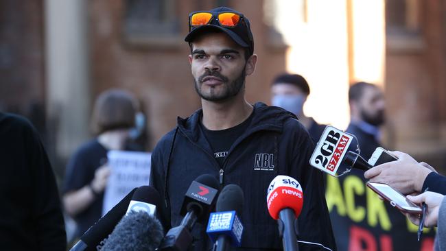 Fellow Sydney Black Lives Matter protest organiser Paul Silva. Picture: Britta Campion