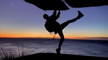 A photograph of Annika Ferry, 21, of Balgowlah, taken just moments before she fell and died from a head injury at an abandoned military building at Bluefish Pt, on Sydney's North Head. The image was given to the Manly Daily by Ms Ferry's family.