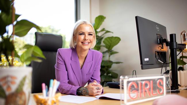 Animal Justice Party MP Georgie Purcell in her office at Parliament House, Melbourne. Picture Mark Stewart