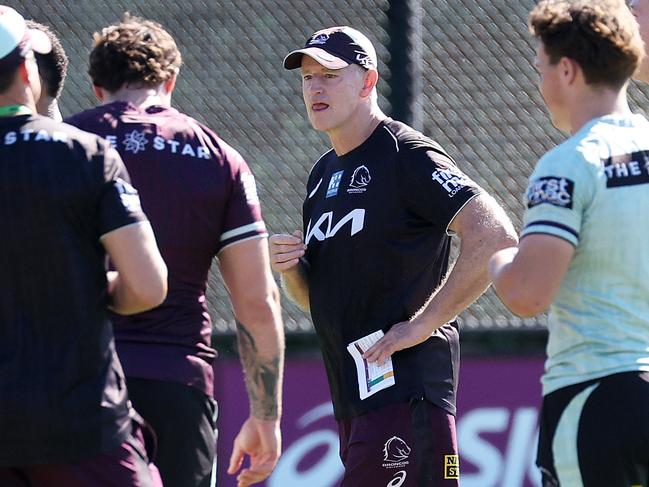Coach Michael Maguire, Brisbane Broncos training, Red Hill. Picture: Liam Kidston