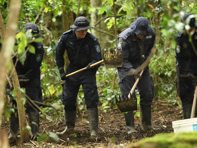 Detectives undertook a new search for William Tyrrell's remains in March 2022. Picture: Trevor Veale