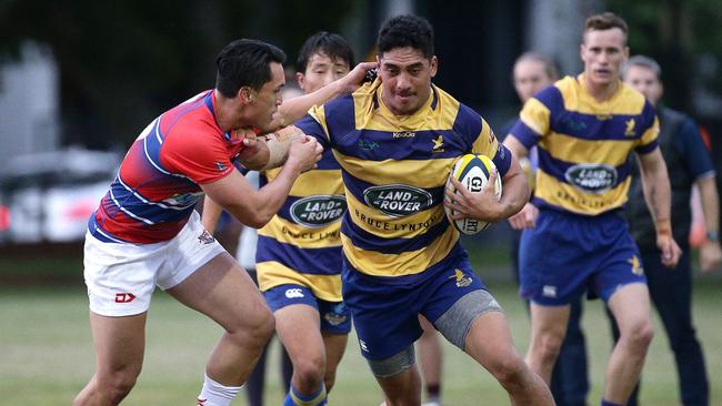 Taramai Nixon during the match between the Gold Coast Eagles and Bond Pirates. Picture: Tertius Pickard