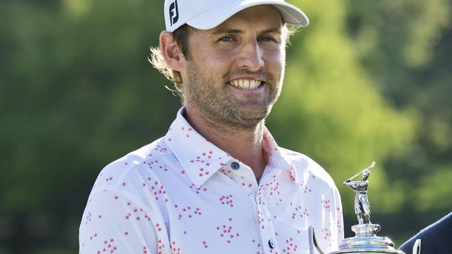 Michael Sim wins the 2020 Queensland PGA Championship at Toowoomba’s City Golf Club. Picture: Kevin Farmer