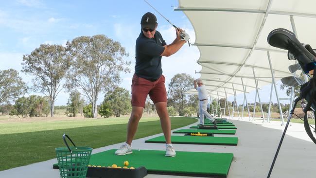 The new long-driving range at Meadowbrook.