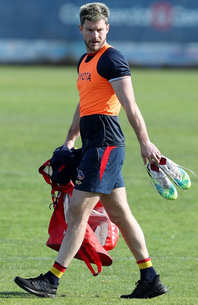 Bryce Gibbs will play his first game for Adelaide in more than 130 days. Picture: Sarah Reed