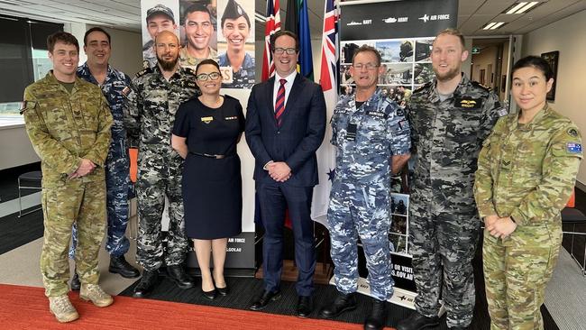 Defence Personnel and Veterans' Affairs Minister Matt Keogh met with Perth-based Defence Force Recruitment staff this weekend. Picture: Supplied