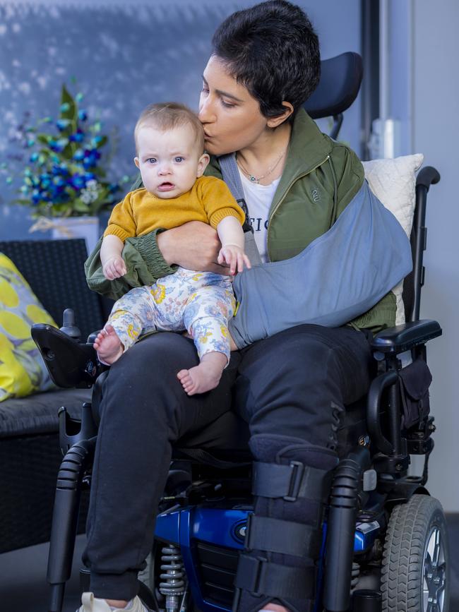 Brianna Magdalani, now 30, with daughter Mahali. Picture: Wayne Taylor