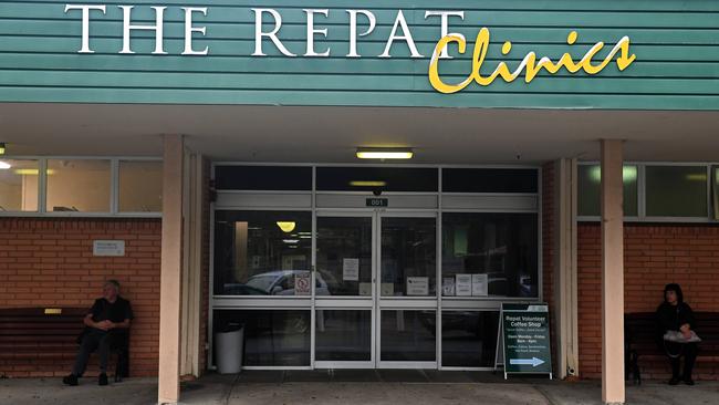 The entry to the Repat clinic in Daw Park. Picture: Tom Huntley