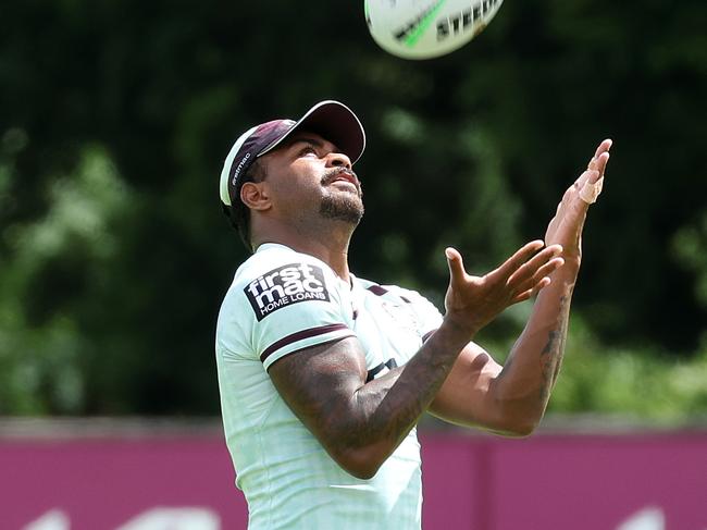 Ezra Mam, Brisbane Broncos training, Red Hill. Picture: Liam Kidston