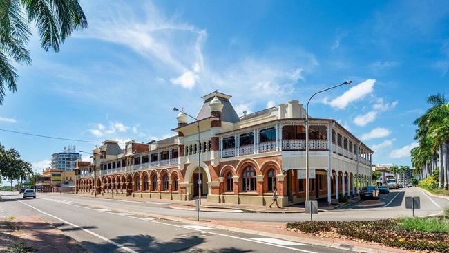 The heritage-listed Queens Hotel makes up part of the Hive site. Picture: Colliers