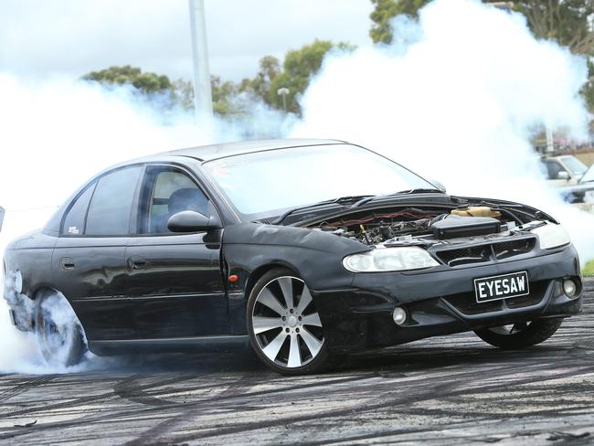 Burnouts Australia held its legal burnout event at Avalon Raceway. Picture: Alan Barber