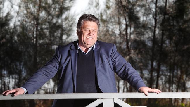 Cr Bruce McLachlan pictured at Long Jetty where he says rampant regrowth is blocking out million dollar views. Picture: AAP /Sue Graham.