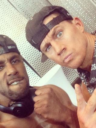 Behind-the-scenes Magic Mike XXL... Actor Stephen tWitch Boss posts, "It's going down @channingtatum Magic Mike XXL!! #MikeAndMalik" Picture: