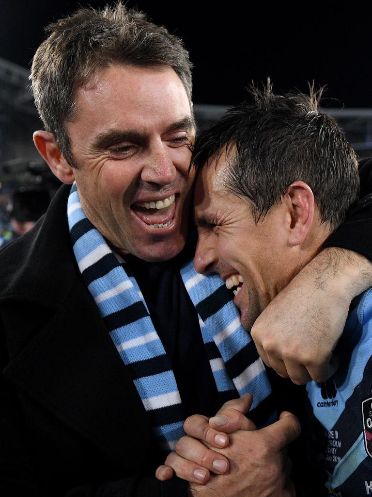 Brad Fittler after the 2019 series. Picture: AAP/Dan Himbrechts