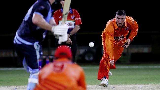 Barrier Reef Big Bash Game 1: Badgers v Hurricanes at Griffiths Park. Badgers' Brodie Deverell. Picture: Stewart McLean