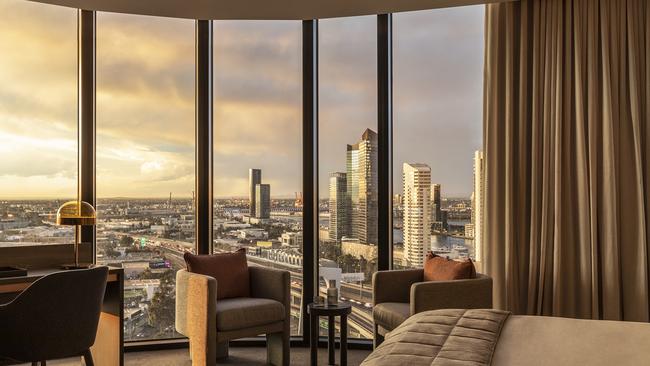 Take it all in: the views from a studio deluxe room. Picture: Rhiannon Taylor