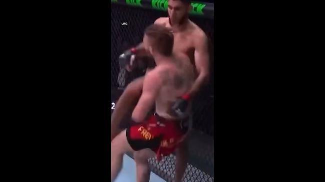 UFC star executes one of the nastiest knockouts ever