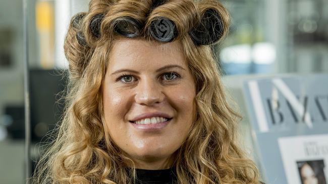 Lauren Kelly reckons a perm might not be all that bad. Picture: Jerad Williams