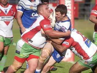 HOT SHOT: Action from the reserve grade game between Grafton Ghosts and South Grafton Rebels at McKittrick Park earlier in the season. Picture: Adam Hourigan