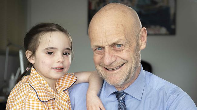 Dr Robert Jones with Montana McNamara. Picture: Ellen Smith