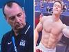 Official busted peeking at Olympic adonis
