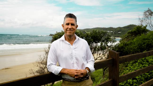 Moelis Australia Hotel Management CEO Dan Brady at the Beach Hotel in Byron Bay.