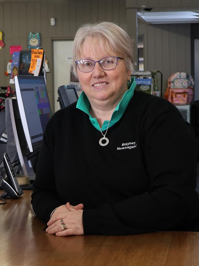 Blayney newsagent owner Sharon Kearney. Picture: Ellie Dudley