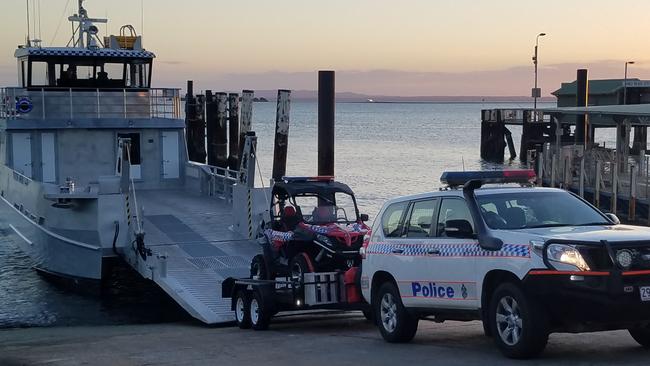 The new police SSUV arrived at North Stradbroke Island yesterday. 