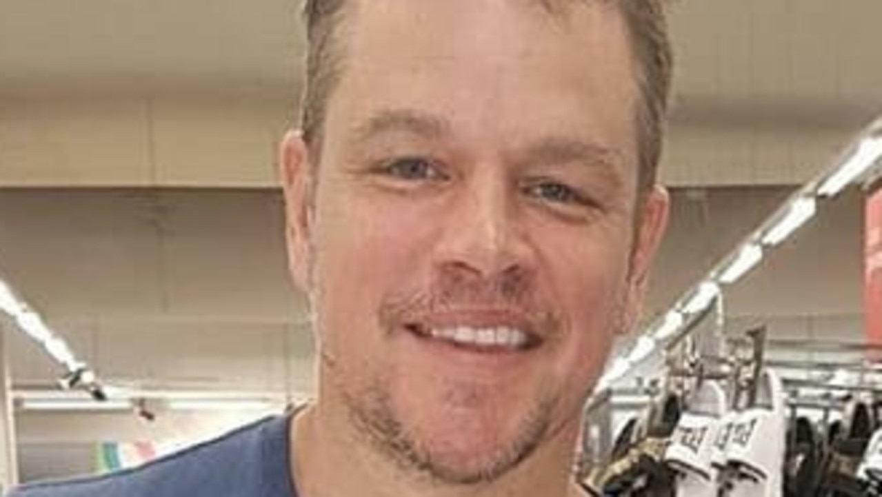 Matt Damon meets fans at Kmart Ballina. Picture: Instagram