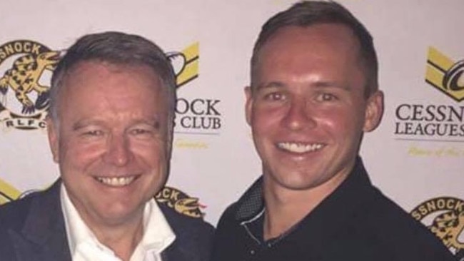 Federal MP Joel Fitzgibbon with son Jack. Picture: Facebook.