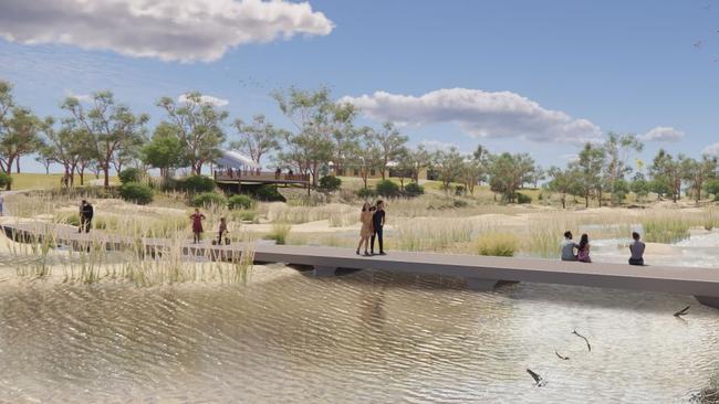 Boardwalks will also be included in the design. Photo: Supplied