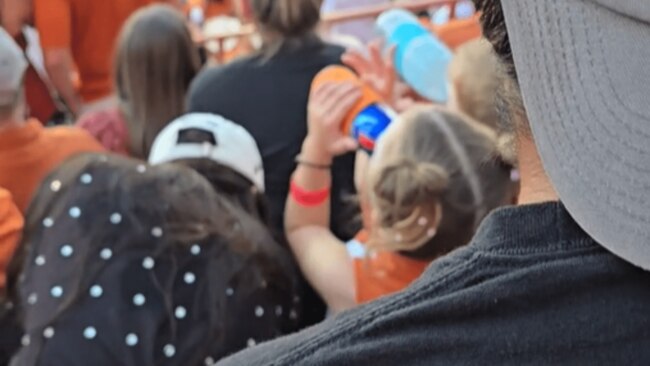 This certainly wasn't her first taste of a beer. Picture: trish.prell/TikTok