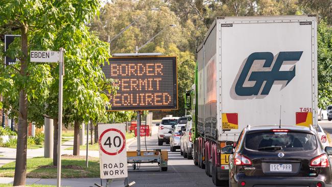 Permits are now required to enter Victoria. Picture: Simon Dallinger.