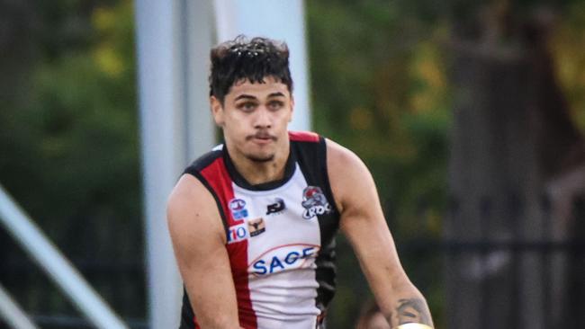 Ronald Fejo has been a consistent performer for Southern Districts in the 2022-23 NTFL season. Picture: Celina Whan / AFLNT Media