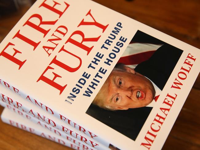 Michael Wolff’s book Fire and Fury has been selling as quick as the Harry Potter books.  Picture:  Getty